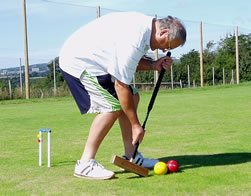  Nigel prepares for the All England Handicap 