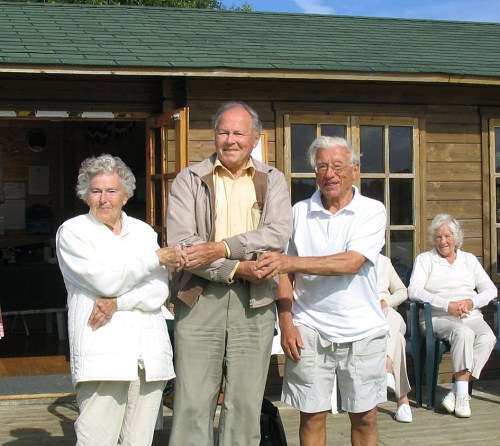 Marjorie Stewart & Russell Moore(again) winners of the Golf Croquet