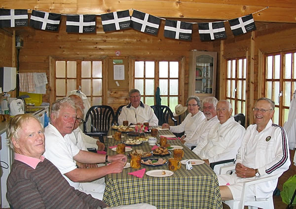 Cornwall & Sidmouth Teams at Tea - SWF Int League Jun 2011