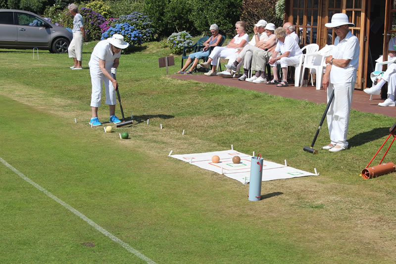 Annie & Margaret doing The Target Golf