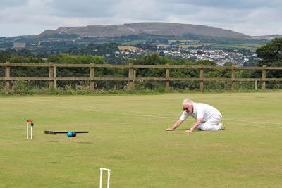 Ian Wilson lining up for a double peel